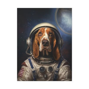 Basset Hound Pet Portrait - Dog Portrait Canvas Print