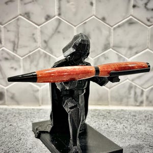 Handgedraaide balpen met balpen van gesmolten brons | Unieke handgemaakte pen | Gepersonaliseerde cadeau | Luxe schrijven | Vaderdag