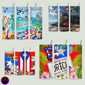 Puerto Rico | puerto rican tumbler | 20oz stainless steel | boricua | tumbler | vasos termo de puerto rico