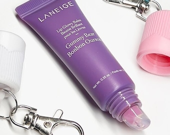 Laneige Lip Glowy Lip Balm Keychain Carrier with Easy Swivel Clip - Chunky