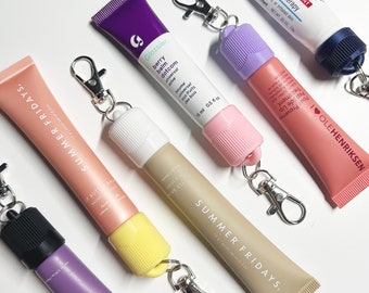 Lip Balm Keychain Carrier with Easy Swivel Clip - Chunky
