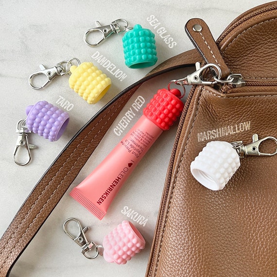 Bubble Lip Balm Keychain Cap: Lip Gloss Holder for Ole Henriksen