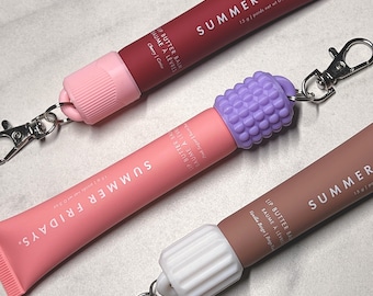Summer Fridays Lip Balm Keychain Carrier with Easy Swivel Clip - Chunky