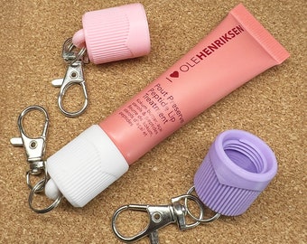 Ole Henriksen Chunky Keychain Cap - Replacement Cap for Ole Henriksen Brand Lip Balm Holder - Swivel Clip for Keys, Lanyard or Purse