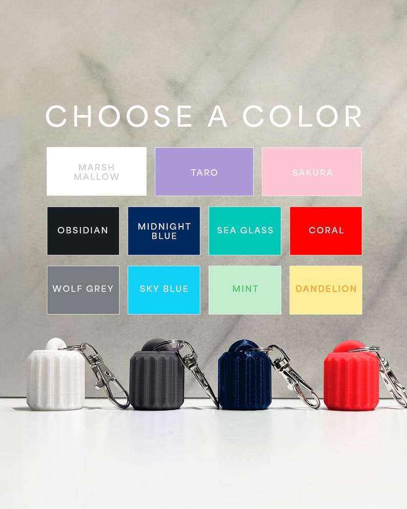 May include: Choose a color for your Airpods case.  The colors shown are Marsh Mallow, Taro, Sakura, Obsidian, Midnight Blue, Sea Glass, Coral, Wolf Grey, Sky Blue, Mint, and Dandelion.
