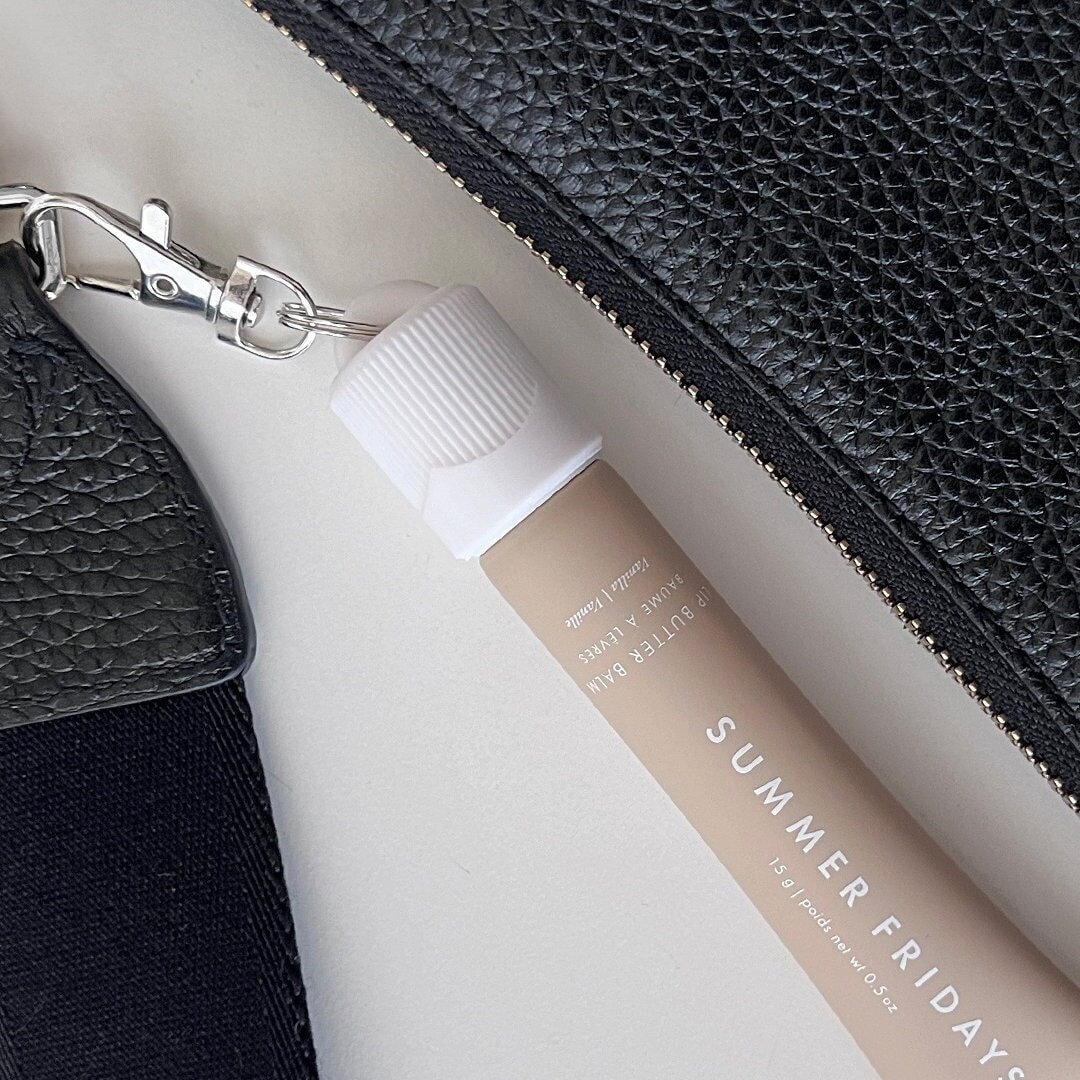 Chunky Lip Balm Keychain Cap: Lip Gloss Holder for Summer Fridays