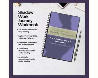 Shadow Work Workbook | Created by a Trauma-Informed Guide | For Inner Child Healing & Self-Discovery