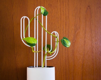 Cactus-Shaped Plant Trellis | Indoor Houseplant Support and Decorative Frame | Minimalist Botanical Decor