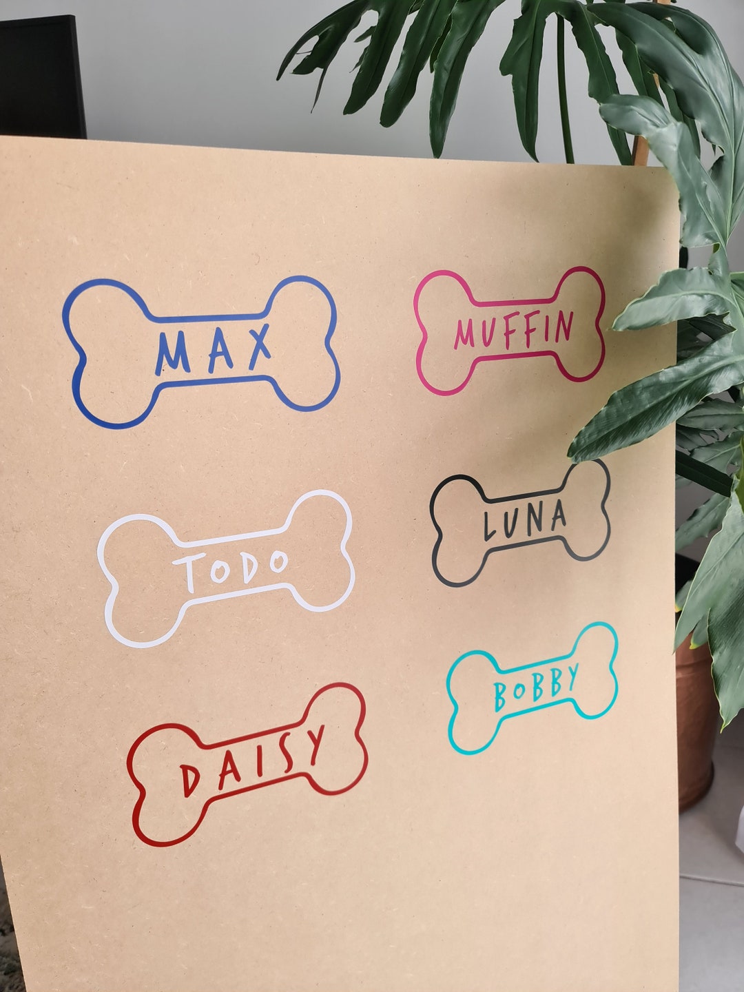 Dog Kennel Name Sticker Waterproof Dog Name Plate Etsy