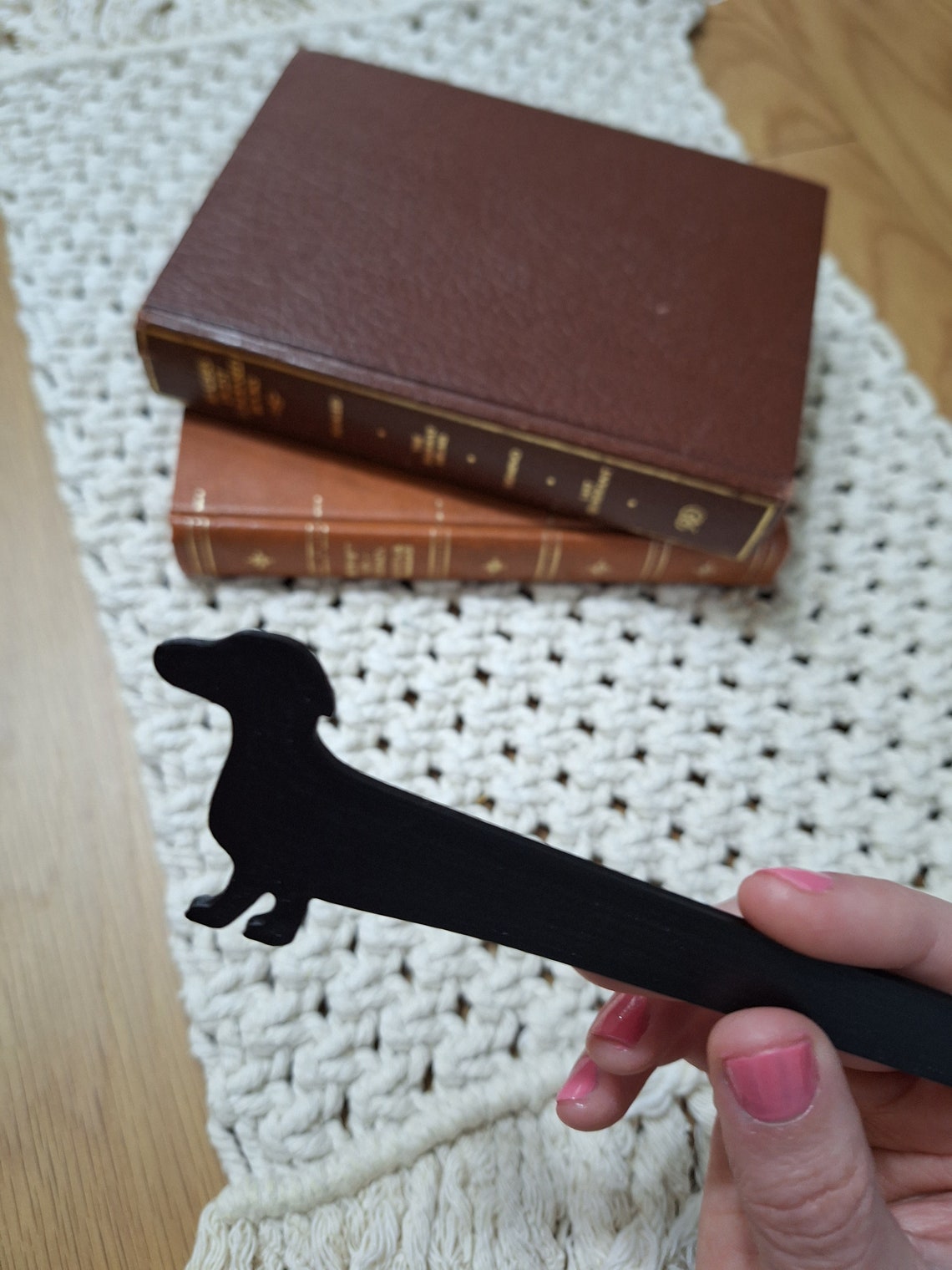 Black Miniature Dachshund Bookmark Sausage Dog Bookmark for Readers ...