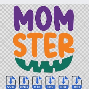 Momster SVG,Png, Eps, Dxf, Pdf, Digital Cut File, Cricut Maker, Silhouette Cameo 4, Halloween SVG, Ghost SVG
