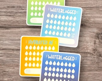 Funny Water Tracking Sticker