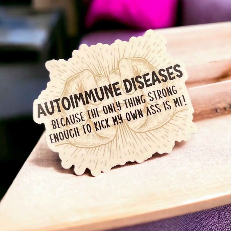 Sticker de sensibilisation aux maladies auto-immunes Gold