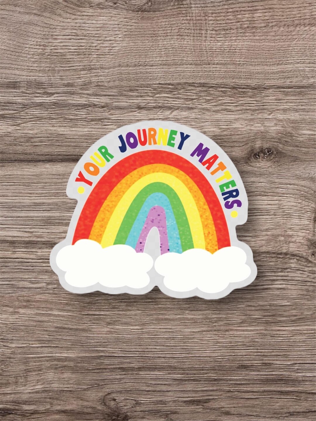 Your Journey Matters Rainbow Sticker | Inspirational Vinyl Decal - Etsy