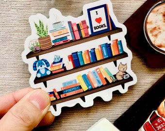 I Love Books Sticker | Book  Gift | Reading Gift | Book Club