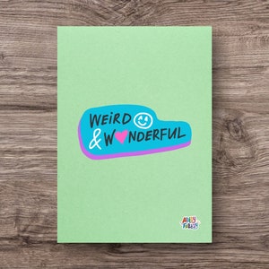 Weird and Wonderful Print | Funny Sayings | Stay Weird | Unique Digital Art