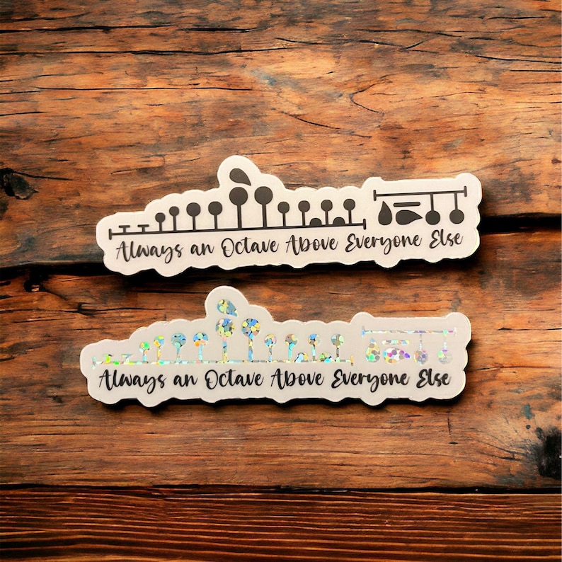 Flute Sticker Flute Player Sticker | Always an Octave Above Everyone Else - Etsy