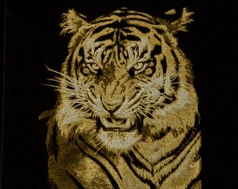 Personalizado Scratchboard Arte Oro o Plata Único Amigo Familiar Regalo Madre Padre Vacaciones Personalizado Especial Uno de un tipo Mascota Perro Gato