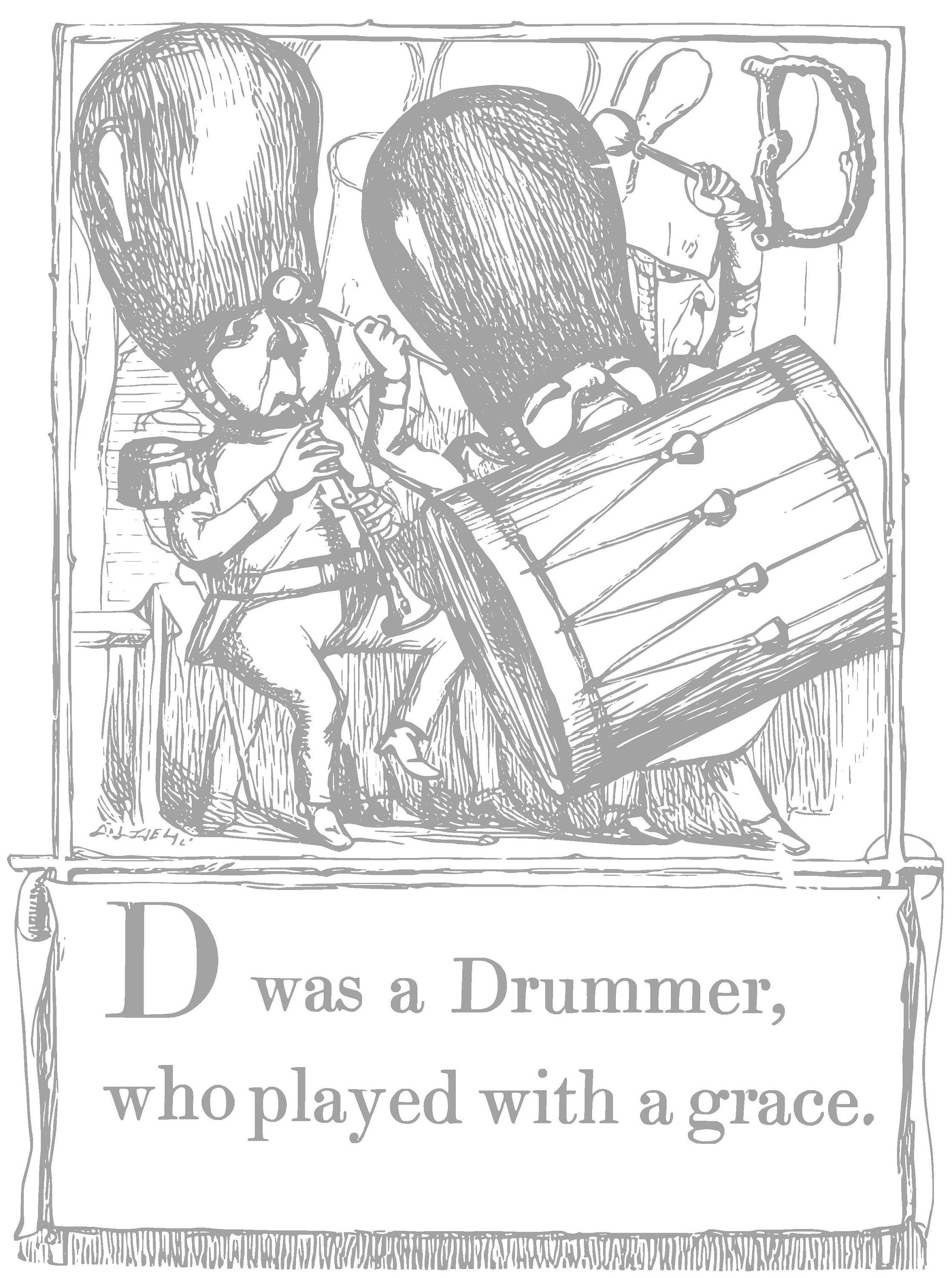 Tom Thumb's Alphabet for Coloring Vintage Digital Download - Etsy