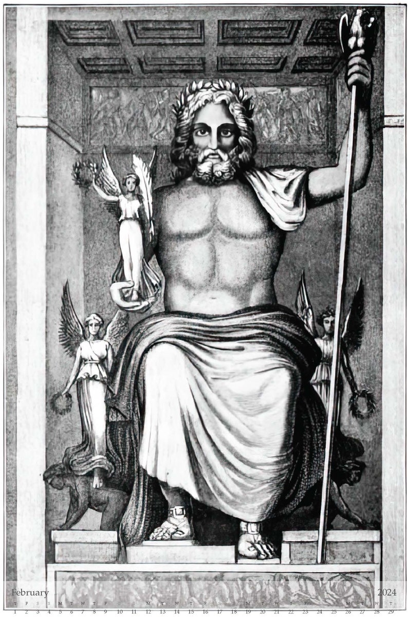 Vintage Greek Mythology Illustration 2024 Calendar - Etsy UK