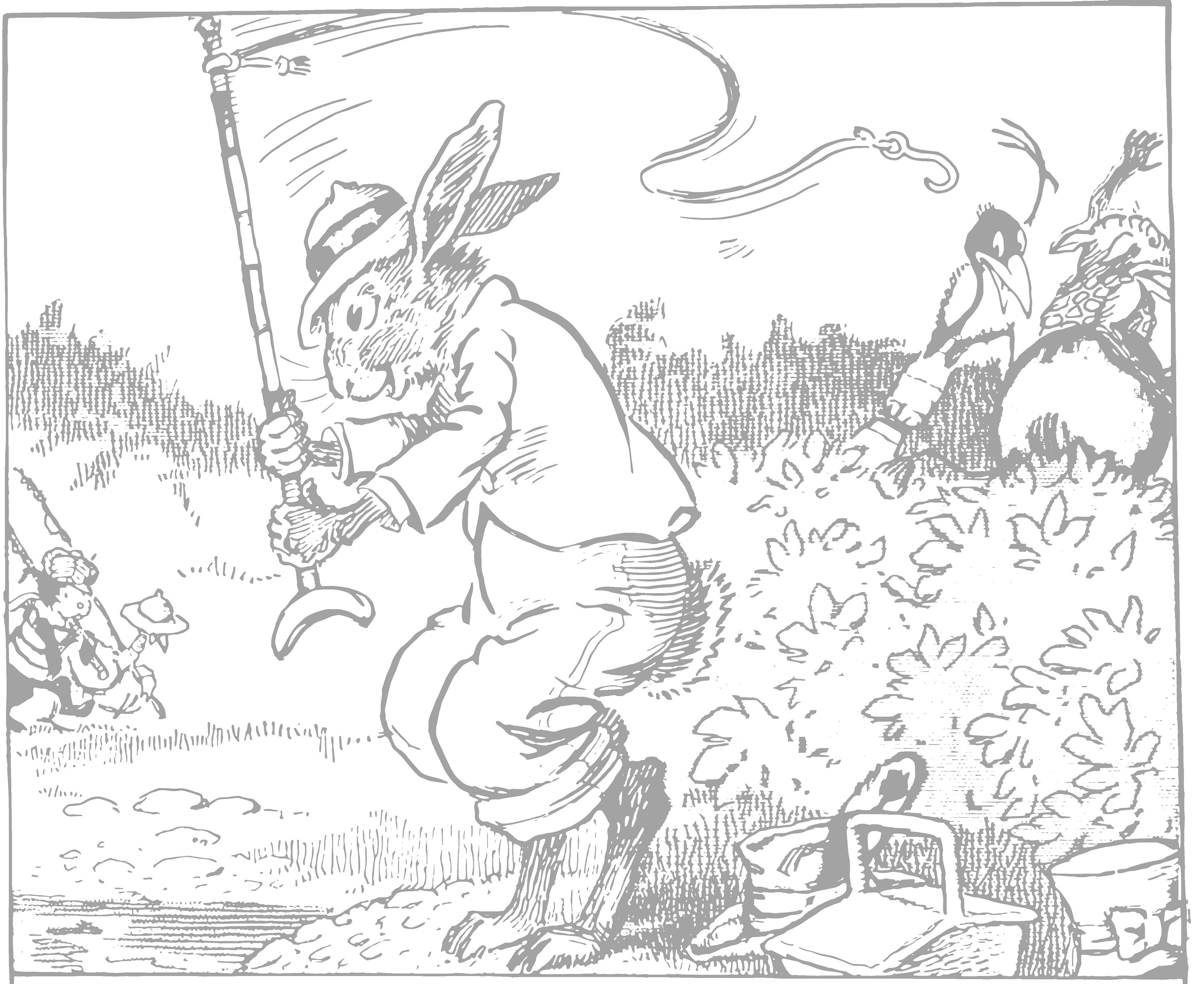 Vintage Animal Coloring Pages, Hand-drawn Illustrations (digital ...
