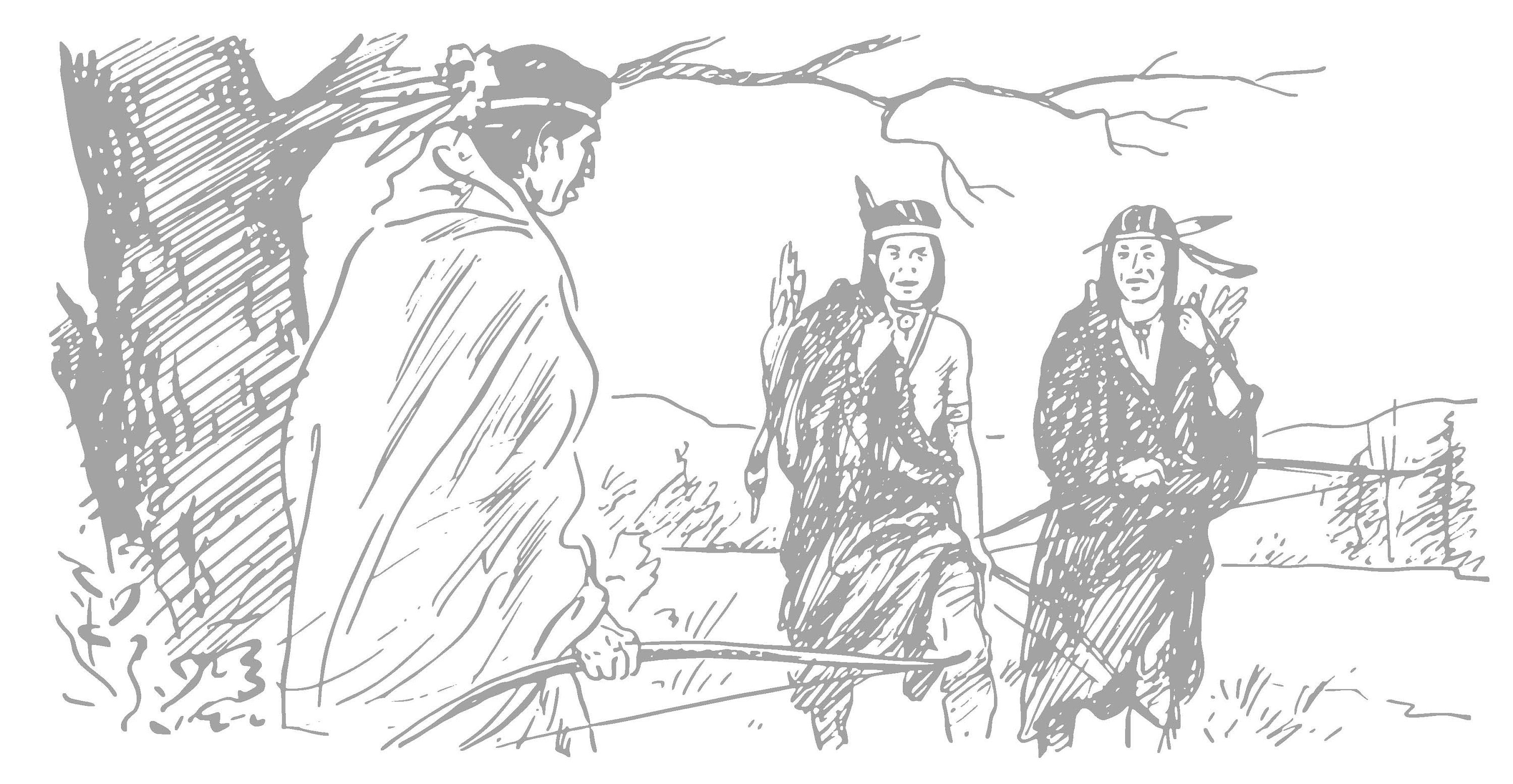 Native Indigenous Heritage for Coloring Vintage Print Your Own Hand