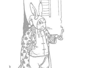 Saalfield ヴィンテージ 塗り絵 1940年代 3冊セット USA Vintage 1960s Saalfield Paperback Bunny Rabbit Coloring Book