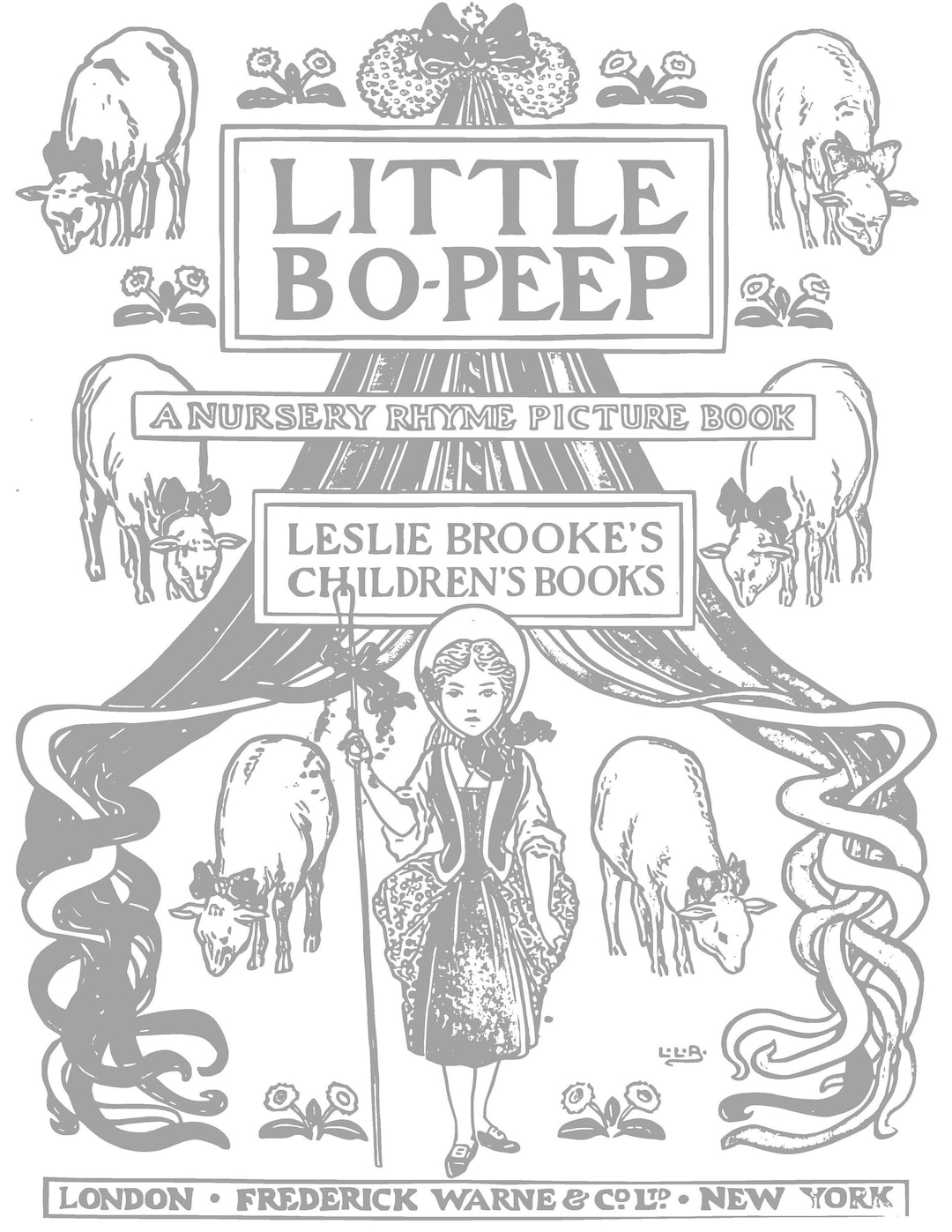 Little Bo Peep Print Your Own Coloring Pages Hand Drawn - Etsy