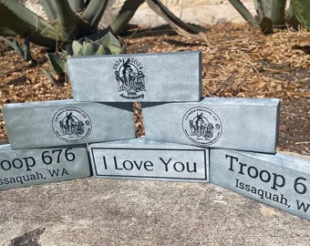 Custom Engraved Sharpening Stone Whetstone Dad Father Son Husband Gift Holiday Friend Family Hunting Him Knife Men Kitchen Church Scouts