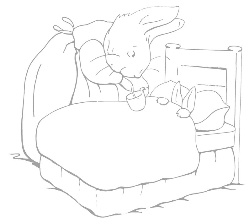 Peter Rabbit Drawings Spring Peter Rabbit for Spring and Easter Coloring Vintage Loose-leaf Pages ...