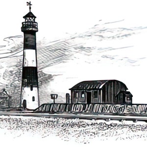 Coast of Kent Postkarten Pack Digital Download Gruß und Vintage Hand Gezeichnet KEINE AI Kinder und Erwachsene!