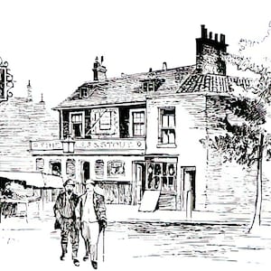 Bath Road Postkarten Pack Digitaler Download Gruß und Vintage Handgezeichnet KEINE AI Kinder und Erwachsene!