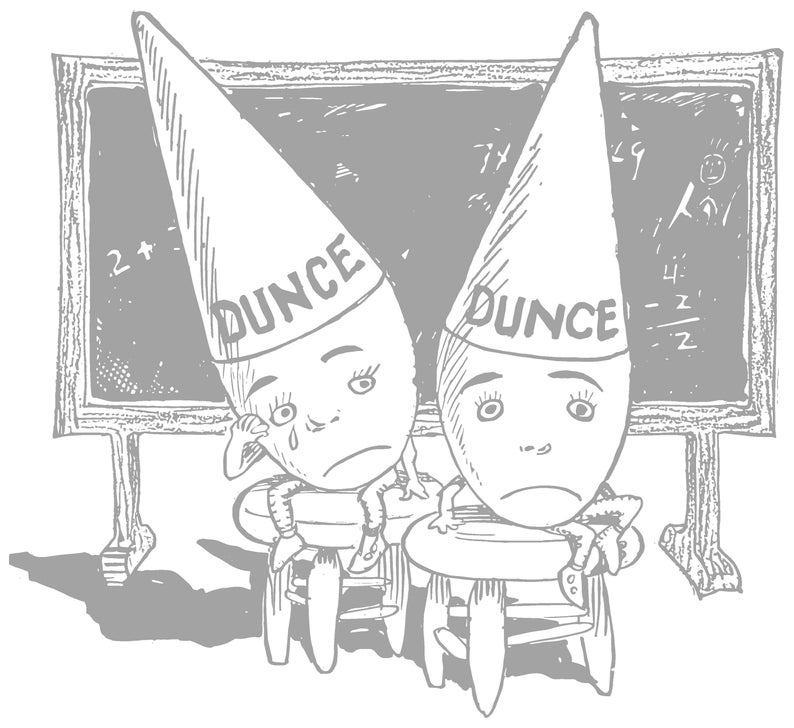 Dunce Hat Math Visualization Vintage Roly Poly Coloring Pages, Hand-drawn Illustrations (digital ...