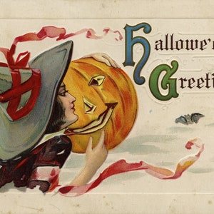 Pack de cartes postales de voeux d'Halloween en téléchargement numérique Cartes de voeux et cartes classiques dessinées à la main Karte NO AI Enfants et adultes !