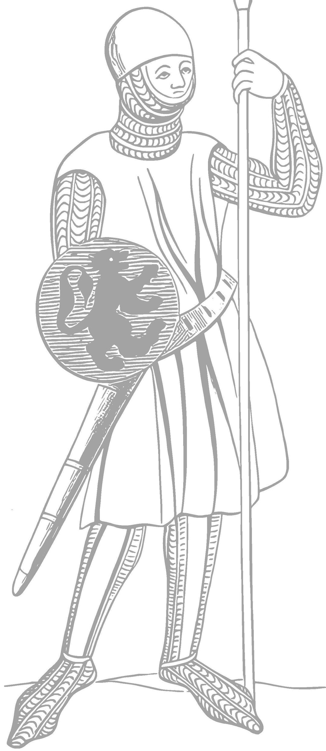 The Middle Ages Vol 1 for Coloring Vintage Digital Bundle Download Hand ...