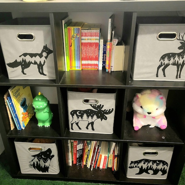 Woodland Storage Bin Etsy