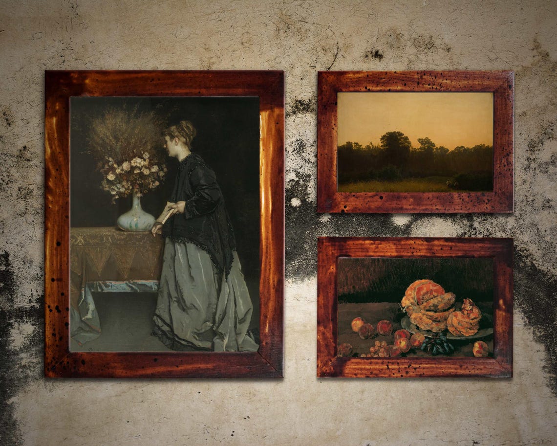 Vintage Printable Moody Autumn Gallery Wall Art Digital Download- Set ...