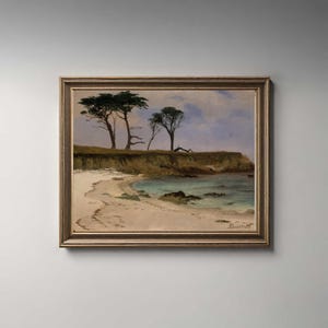 Abstract Seascape Print - Print of Vintage Painting - Wall Decor - Beach - Fine Art Paper Prints