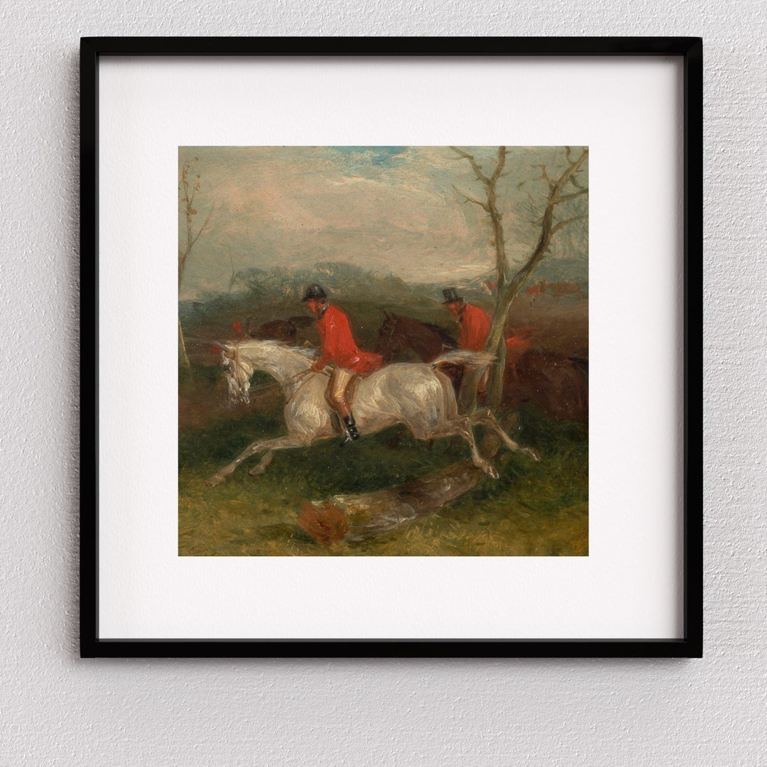 Vintage Printable Fox Hunting Wall Art - Set of 4 Images - Wall Decor ...