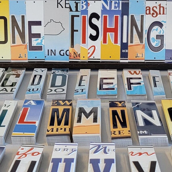 License Plate Letters For Wall Art Design And Homemade Unique Metal Signs