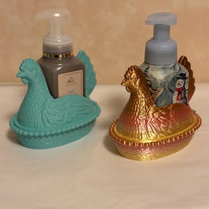 Hen on a Nest Soap holder for Bath and Body Works Soap afbeelding 1