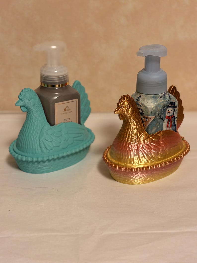 Hen on a Nest Soap holder for Bath and Body Works Soap afbeelding 1