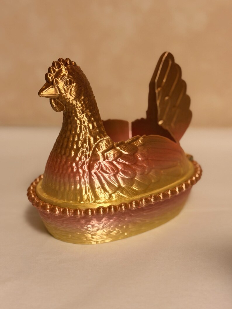 Hen on a Nest Soap holder for Bath and Body Works Soap Rainbow