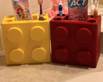 Brick toothbrush/toothpaste/bathroom organizer!