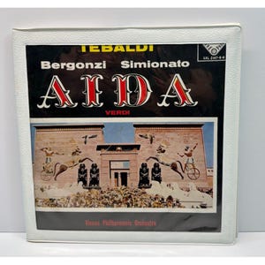テバルディ アイーダ ヴェルディ DECCA SXL 2167-8-9 3LP ベルゴンツィ シミオナート カラヤン ウォレット ケース