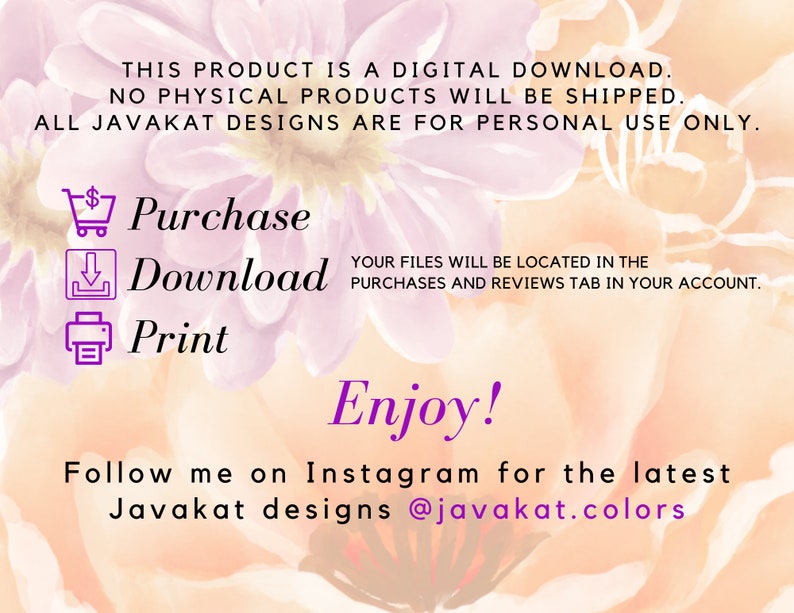 Printable DIY Coloring Bookmarks | Flower Designs | Set of 4 Coloring ...