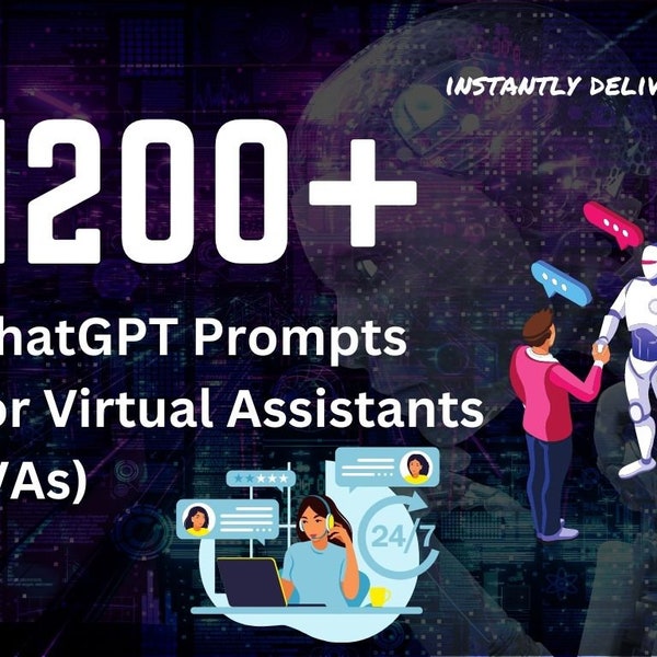 1200+ ChatGPT Prompts for Virtual Assistants | Customer Support | Marketing | Sales | Travel | Content Creation | Finance | Research | Legal