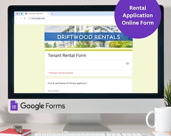 Apartment Rental Application Google Form, Tenant Application, Residential Rental Application, Landlord Application, Fillable Rental Form