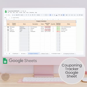 Ultimate Couponing Google Sheet: Digital Organizer & Tracker (PDF)