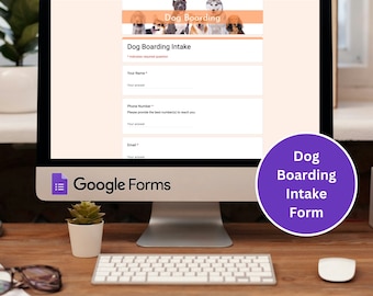 Dog Boarding Intake Form, Google Form, Dog Kennel Online Intake Form, Dog Sitter Form Digital, Dog Boarding Liability Waiver